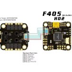 Hot Sales HAKRC F405 HD2 Flight Controller 8B45A 4in1 ESC BLHeli-8 Bit Compatible With 2-6S DIY Drones